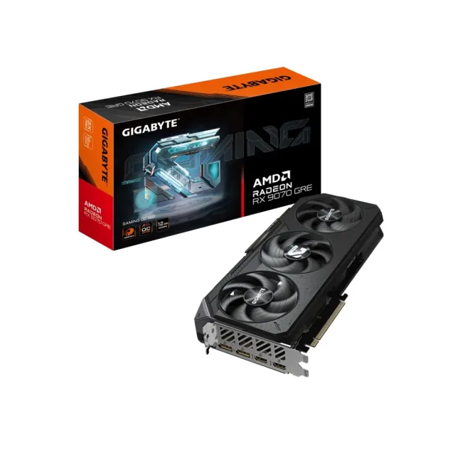【技嘉】顯卡+電源組★Radeon RX 9070 GRE GAMING OC 12G顯示卡+技嘉UD850GM PG5 V2 850W金牌電源