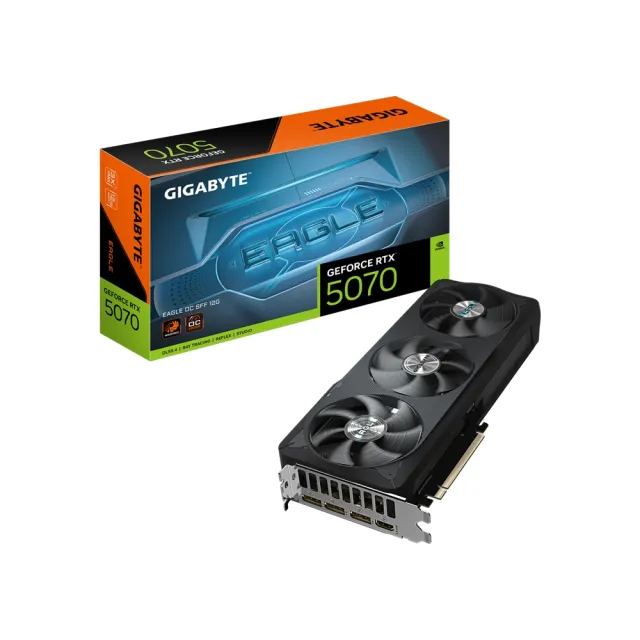 【技嘉】顯卡+電源組★GeForce RTX5070 EAGLE OC SFF 12G 顯示卡+技嘉UD850GM PG5 V2 850W金牌電源