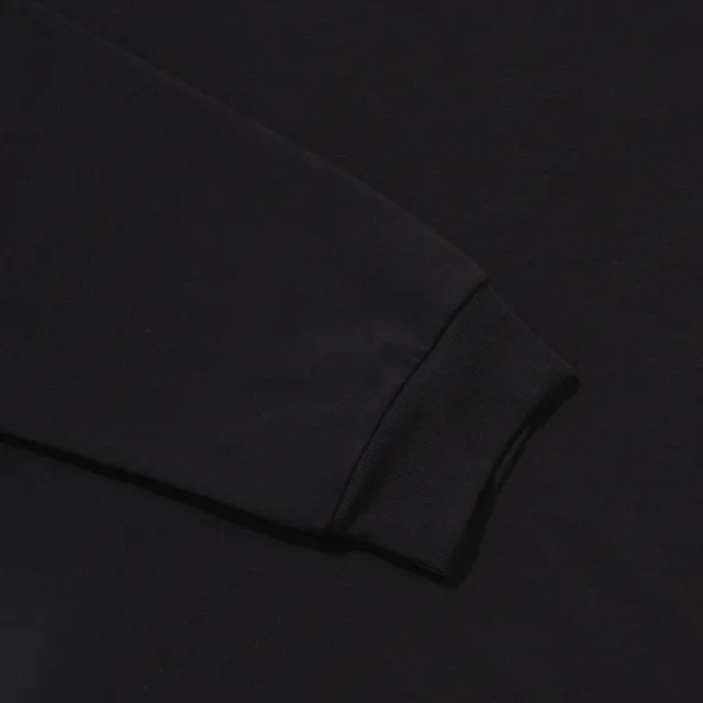 【DESCENTE】迪桑特 中性 吸濕速乾寬鬆長袖運動T恤 黑色/珊瑚色 SR323UTL75