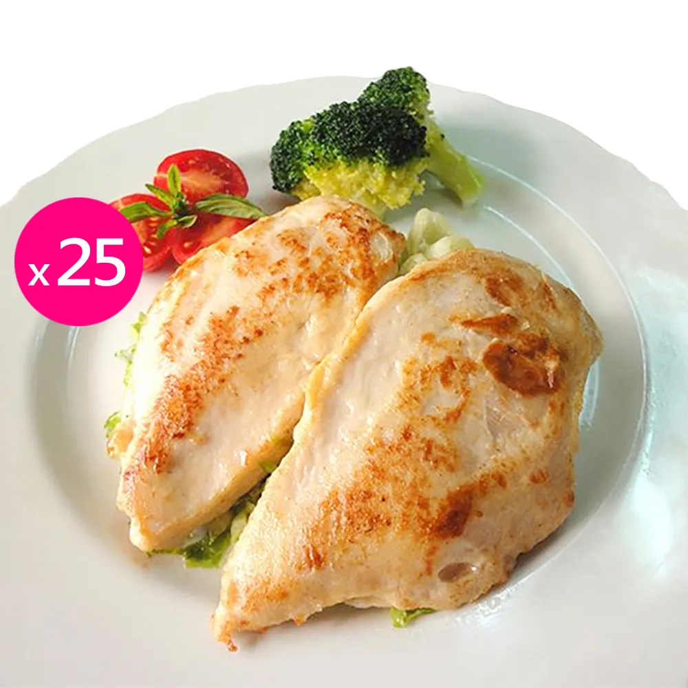 【卜蜂】醃漬去骨雞胸肉 超值25包組_共50片_momo老饕美味標章(200g/2片/包_生醃品.居家料理.露營燒烤)