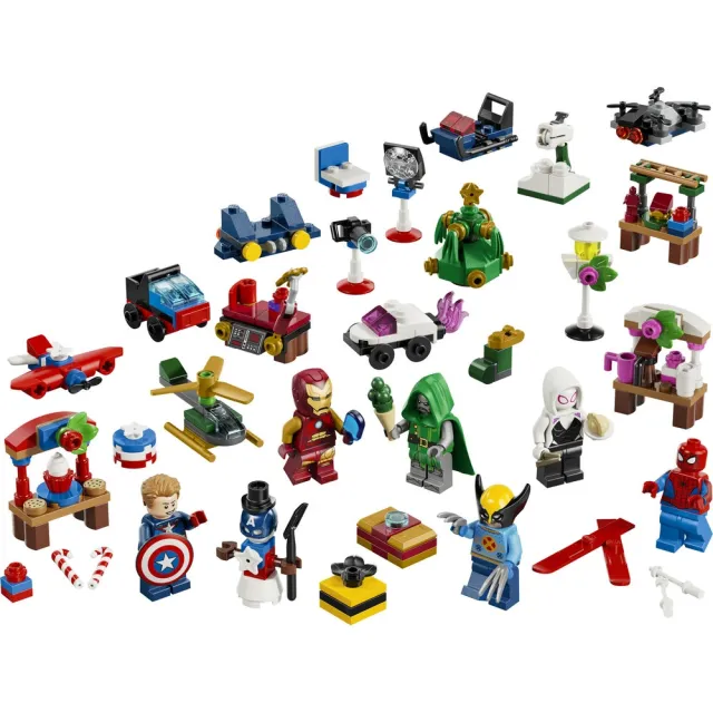 【LEGO 樂高】漫威超級英雄系列 76340 2026 年驚喜月曆(漫威 蜘蛛人 交換禮物 玩具)