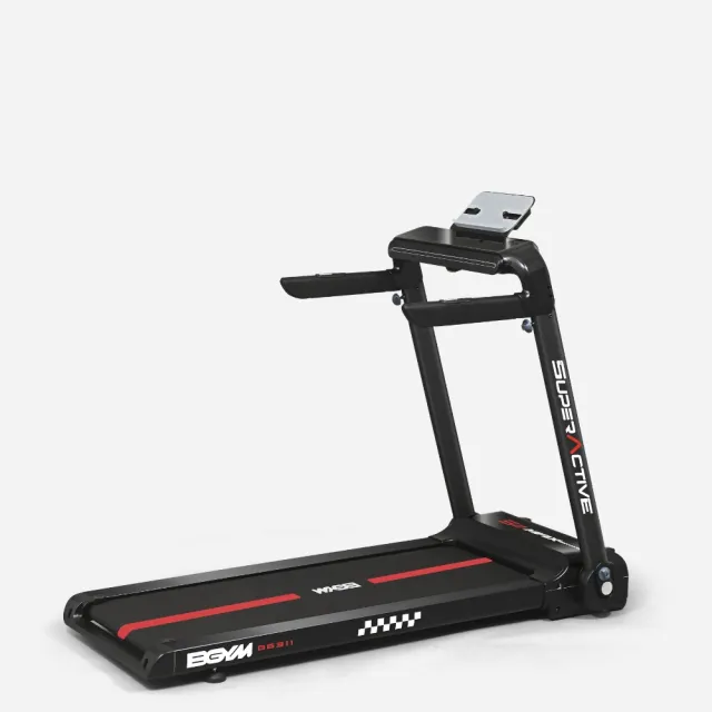 【BGYM 比勁】S2MAX智能恆動力跑步機 電動坡度款 G6311(避震護膝/運動APP/電動坡度/高承重力/心率偵測)