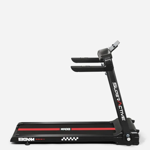 【BGYM 比勁】S2MAX智能恆動力跑步機 電動坡度款 G6311(避震護膝/運動APP/電動坡度/高承重力/心率偵測)