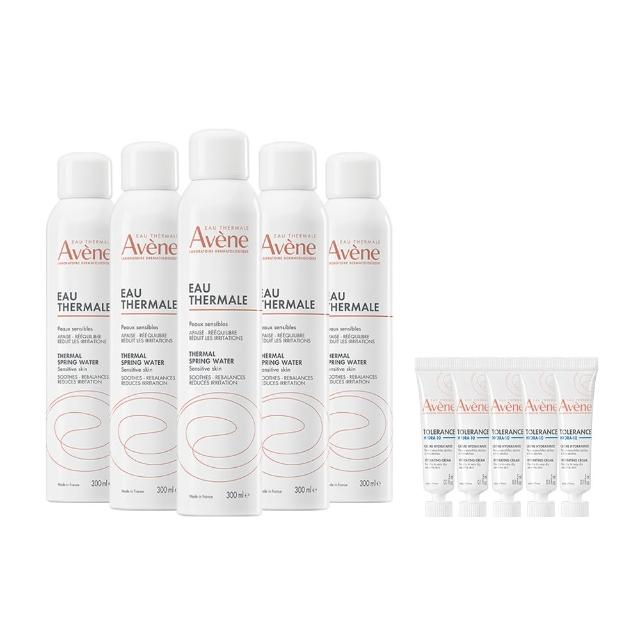 【Avene 雅漾】官方直營 活泉水穩膚噴霧300mlx5入組(保濕化妝水/舒緩乾癢敏弱)