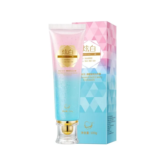 【iBloom】韓倫美羽菸鹼醯胺炫白牙膏100g 6入組 (深層清潔 潔淨亮白 口氣清新)