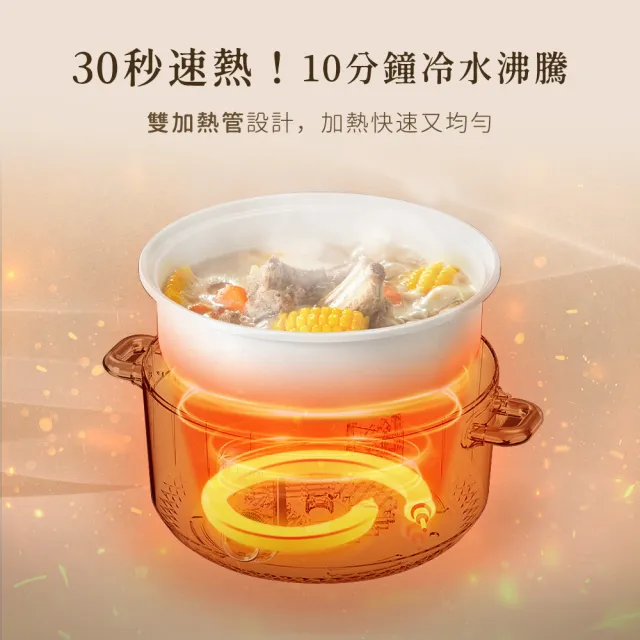 【Arlink】外宿租屋必備！2.5L 陶瓷不沾快煮鍋EC238 (個人泡麵鍋/宿舍神器/防燙斷電/煎煮炒炸/美食鍋)