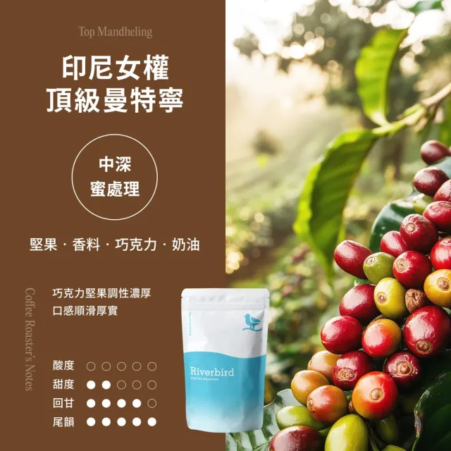 【江鳥咖啡】世界風情咖啡豆綜合風味4包組(225g/包;印尼/耶加雪菲/西達摩/汐碧瀑布)