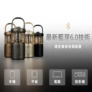 【NOWGO】Felix2 露營燈藍牙喇叭二合一 IPX7防水 360°沉浸音效 8種白噪音