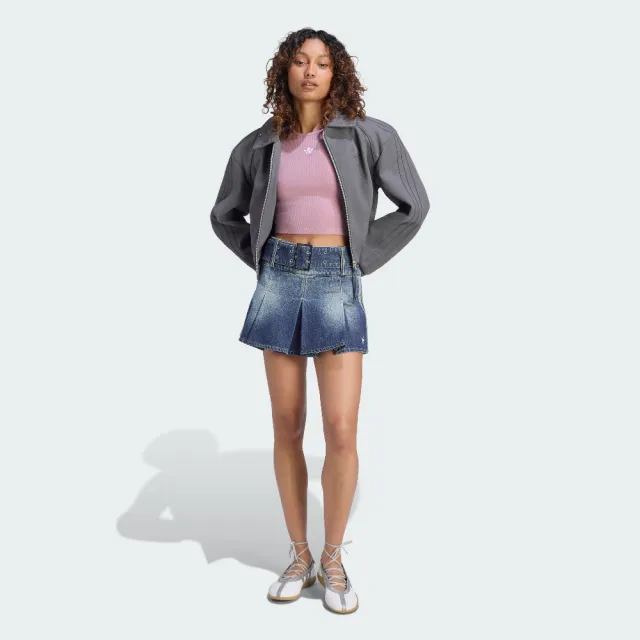 【adidas 愛迪達】運動 休閒 短裙 女裙 STREET W SKIRT(KX3049)