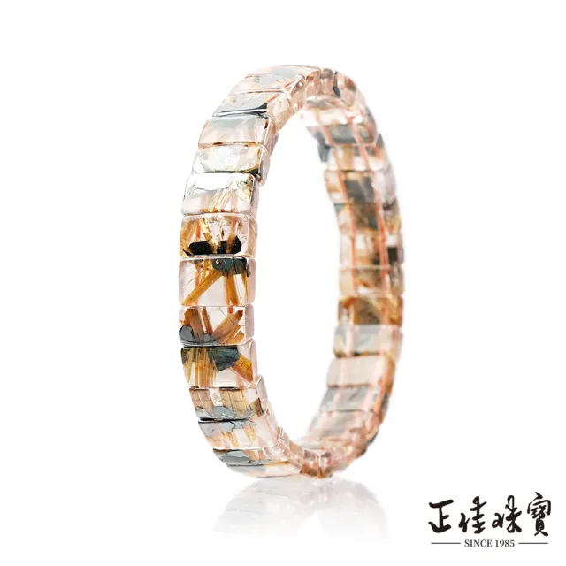 【正佳珠寶】金鈦晶 頂級老礦透體 太陽花版鈦 19.7g 金鈦晶手排