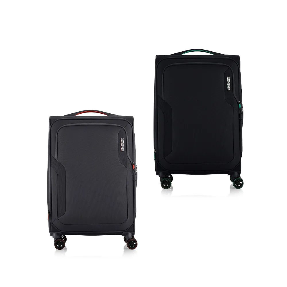 【AMERICAN TOURISTER 美國旅行者】26吋 APPLITE 5 前開式/上掀式可擴充輕量布面軟殼行李箱/布箱(多色可選)