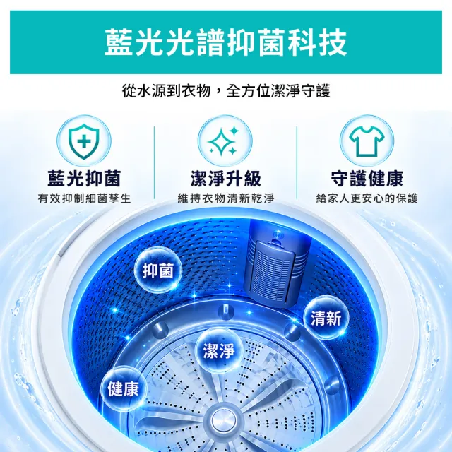 【TAIGA 大河】送快煮壺★家電快配 16KG智慧感知偵測全自動單槽洗脫直立式洗衣機(WOF-16H)