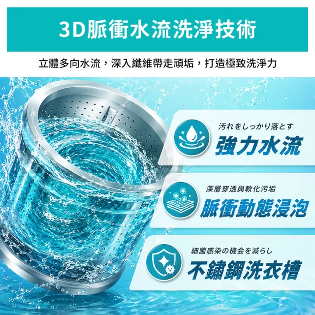 【TAIGA 大河】送快煮壺★家電快配 16KG智慧感知偵測全自動單槽洗脫直立式洗衣機(WOF-16H)