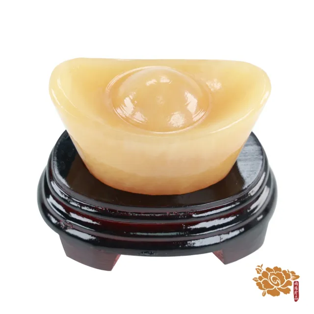 【雨揚】黃玉元寶4吋 (招財/擋煞/事業運/保平安/聚財納福/招財擺陣)