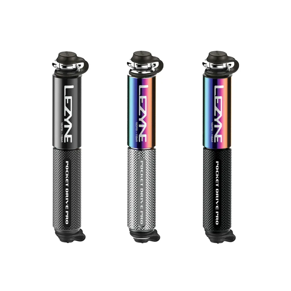 【LEZYNE】攜帶式打氣筒 160psi 美法嘴兩用 POCKET DRIVE PRO(便攜式/灌氣/補胎/自行車/單車)