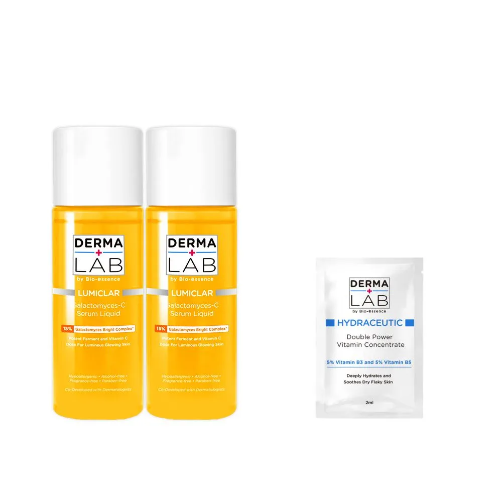 【DermaLab 德美醫研】15%酵母維他命C淨透精華水160ml(2入組)