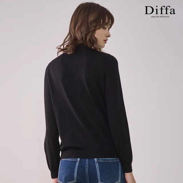 【Diffa】半高領毛衣-女