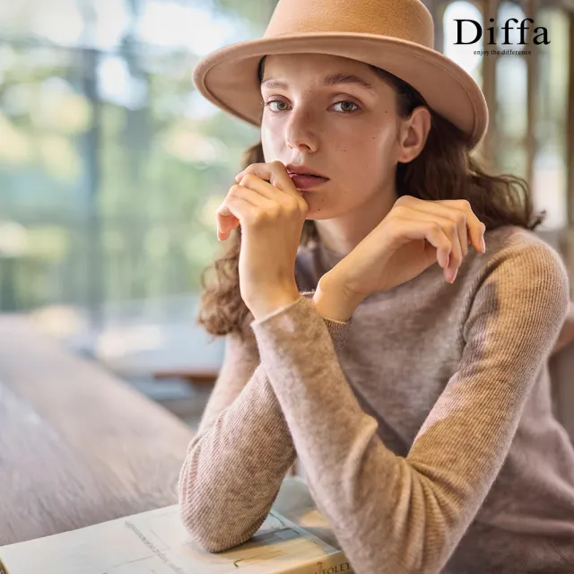 【Diffa】高領無縫毛衣-女