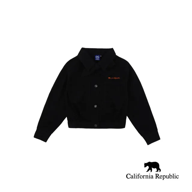 【California Republic】西岸蝴蝶結短版單寧外套(女)