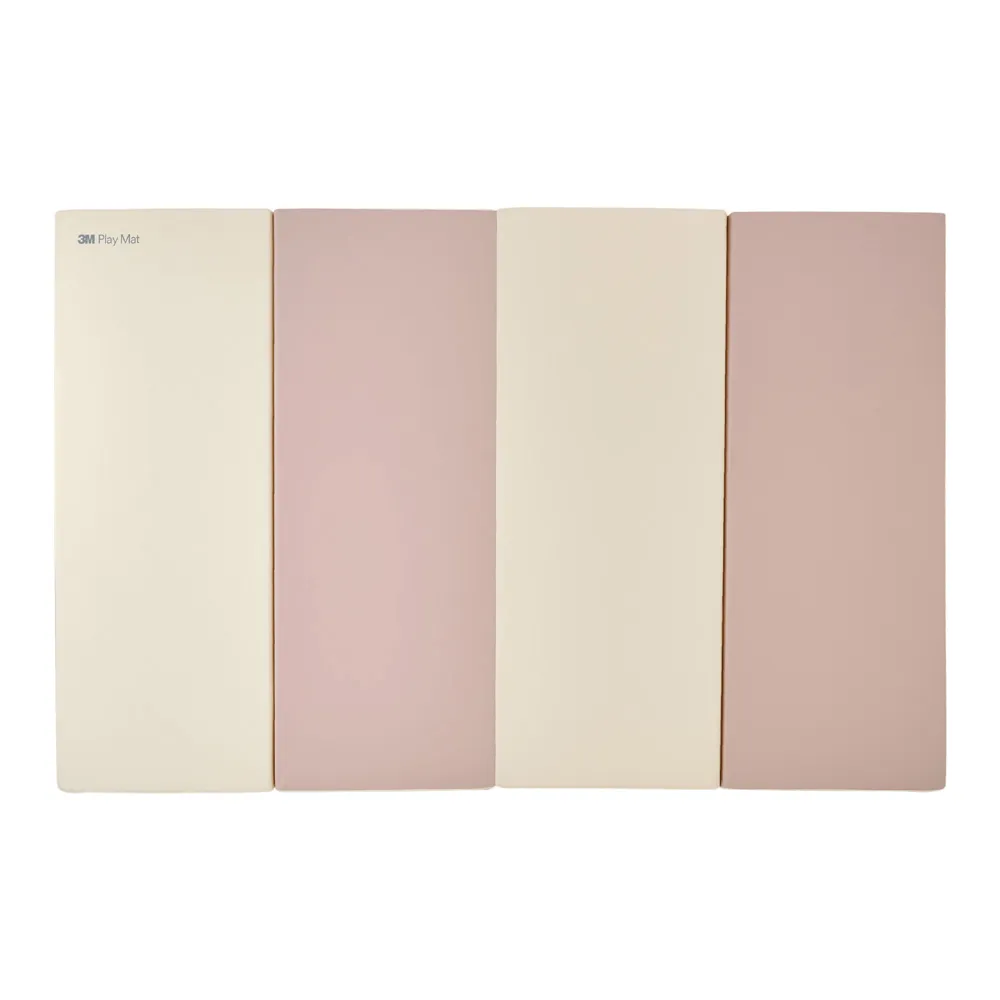 福利品【3M】韓國4CM加厚折疊式遊戲地墊-奶茶棕(200x130cm)