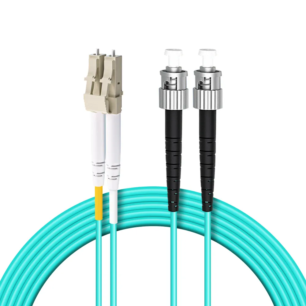 【台灣霓虹】電信級LC-ST多模10G雙芯OM3光纖跳線1米