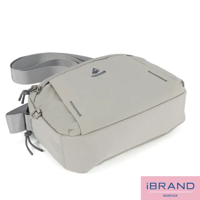 【iBrand】雙11 細格紋多口袋側背包 輕量(斜背包 防潑水 多色任選)
