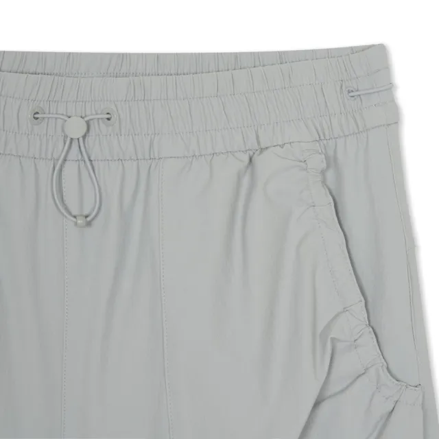 【MLB】女版 Gorpcore防潑水工裝褲 蝴蝶結綁帶休閒長褲 洛杉磯道奇隊 (3FWPB0764-07GRP)