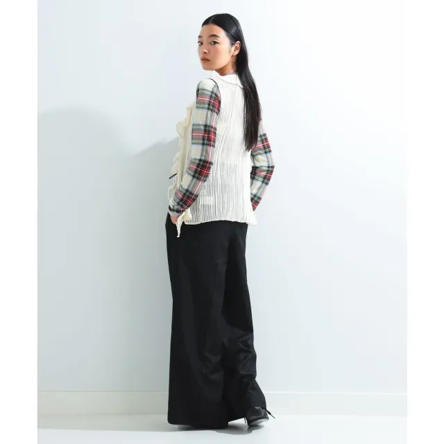 【BEAMS】官方旗艦館 Ray BEAMS / 女裝 雙層褲腰 寬版 長褲