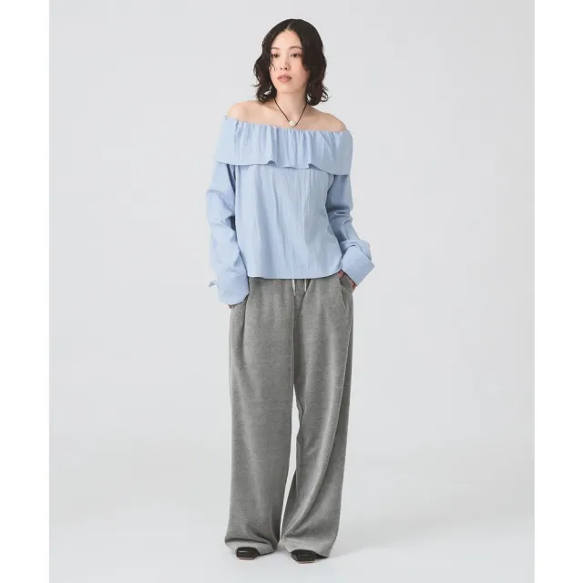 【BEAMS】官方旗艦館 Ray BEAMS / 女裝 褶邊 露肩 上衣
