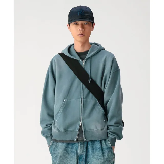 【BEAMS】官方旗艦館 BEAMS / 男裝 褪色 補強釦 拉鍊 連帽外套