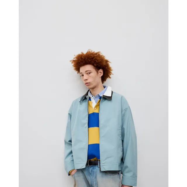 【BEAMS】官方旗艦館 BEAMS / 男裝 合成皮衣領 外套