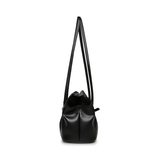 【steve madden】經典復古軟皮肩背包 BEVERMOR(黑色)