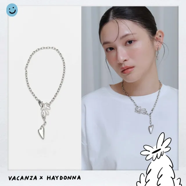 【vacanza】─ Haydonna 系列｜狗狗愛心 316LY字鍊 純鋼項鍊 (抗過敏 情人節禮物 生日禮物)