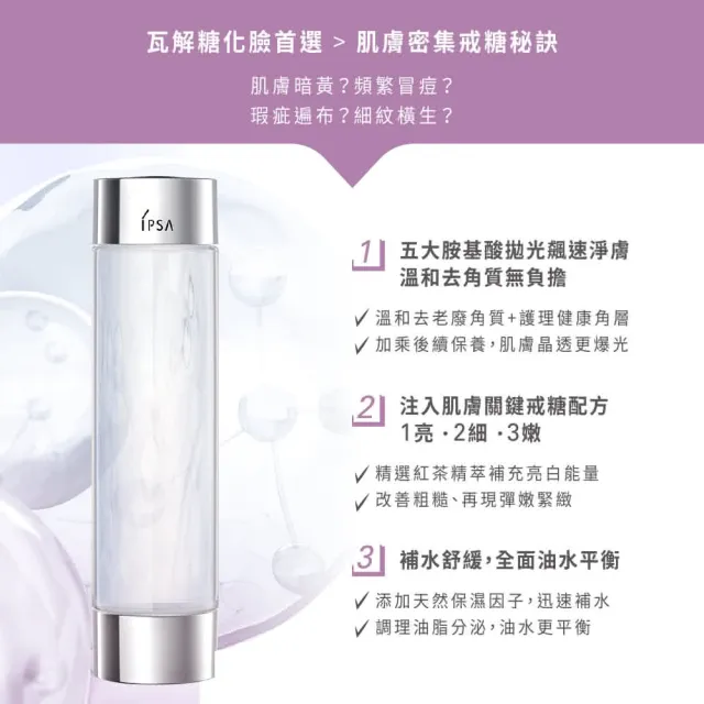 【IPSA 茵芙莎】官方直營 逆齡角質發光精露 146ml X2