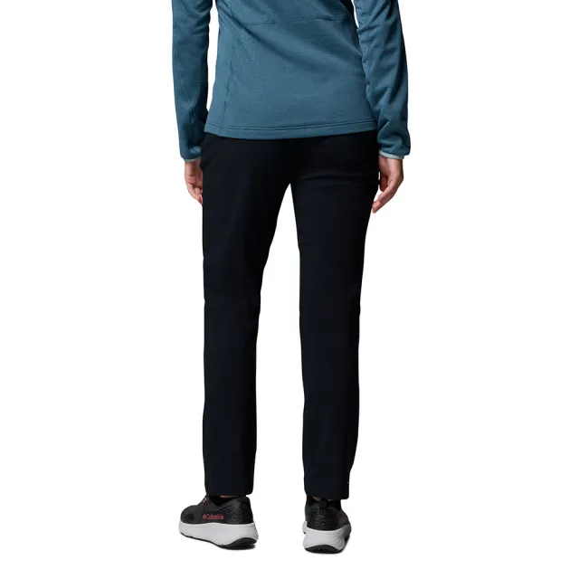 【Columbia 哥倫比亞】女款-防曬UPF50防潑保暖軟殼長褲-Warm Softshell Pant-黑色(UAR44190BK/KF)