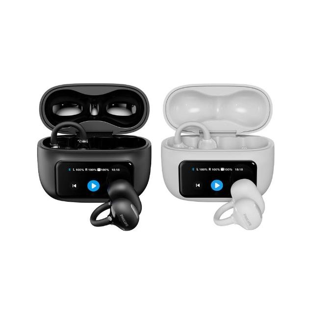 【Philips 飛利浦】AI智能全觸控螢幕藍牙6.0耳夾耳機-TAQ5030