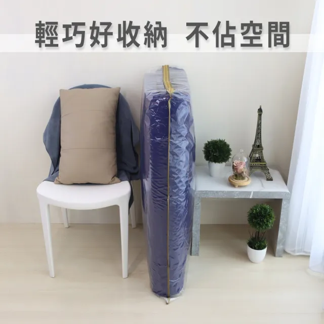 【BEARBED 熊棉】「台灣製」單人厚度5cm 防潑水 3x6尺 彈力床墊 防潑水輕巧彈力床墊