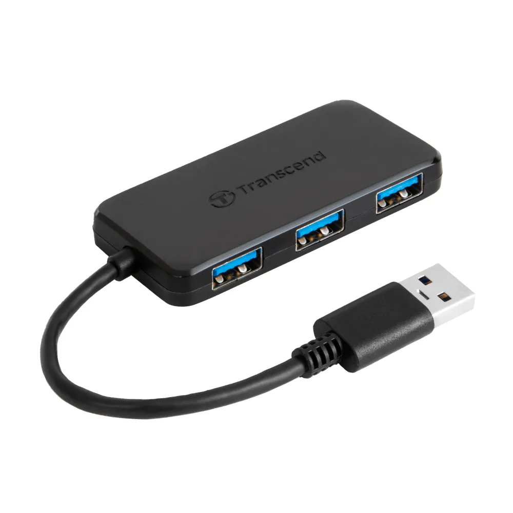【Transcend 創見】極速USB 3.1 HUB 4埠集線器(TS-HUB2K 新舊包裝隨機出貨)