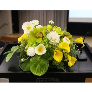 【HUGO DECO 榆果傢飾】沐光之森海芋蘭花精品香氛花禮(擬真花/人造盆栽/綠化/佈置/禮物)