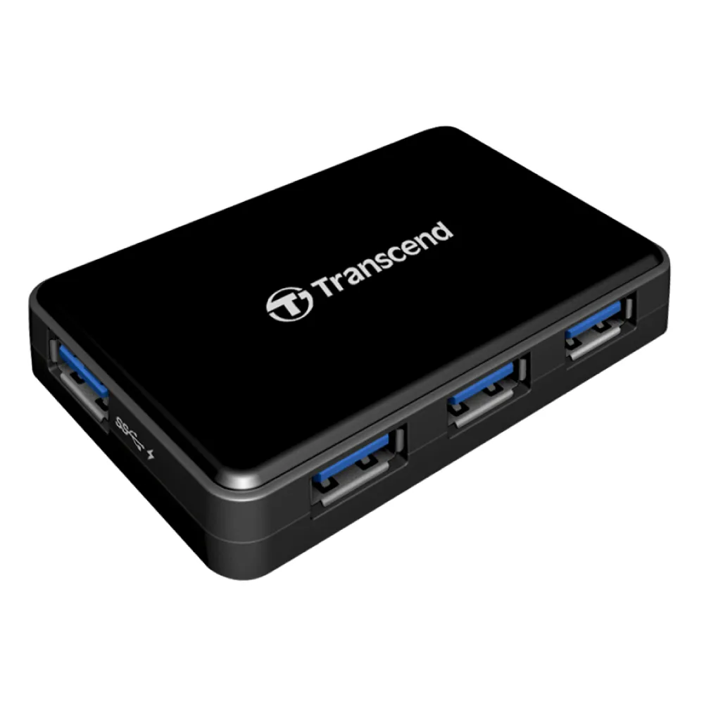 【Transcend 創見】極速USB 3.1 HUB多功能4埠集線器(含1埠支援快速充電-TS-HUB3K 新舊包裝隨機出貨)