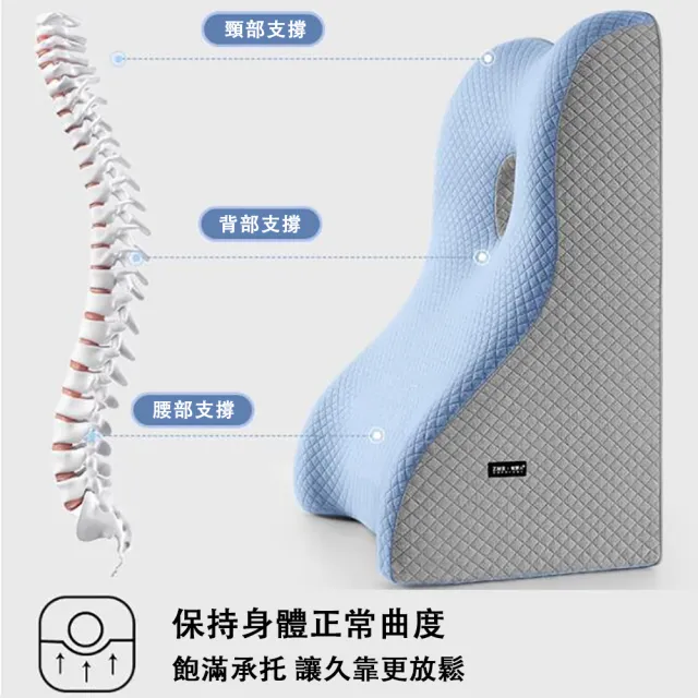 【ZHIPU 芝浦】防反酸三角靠枕臥床護理靠背墊抬腿枕斜坡墊床頭靠背三角靠墊(可躺可靠科學分區有力支撐)P