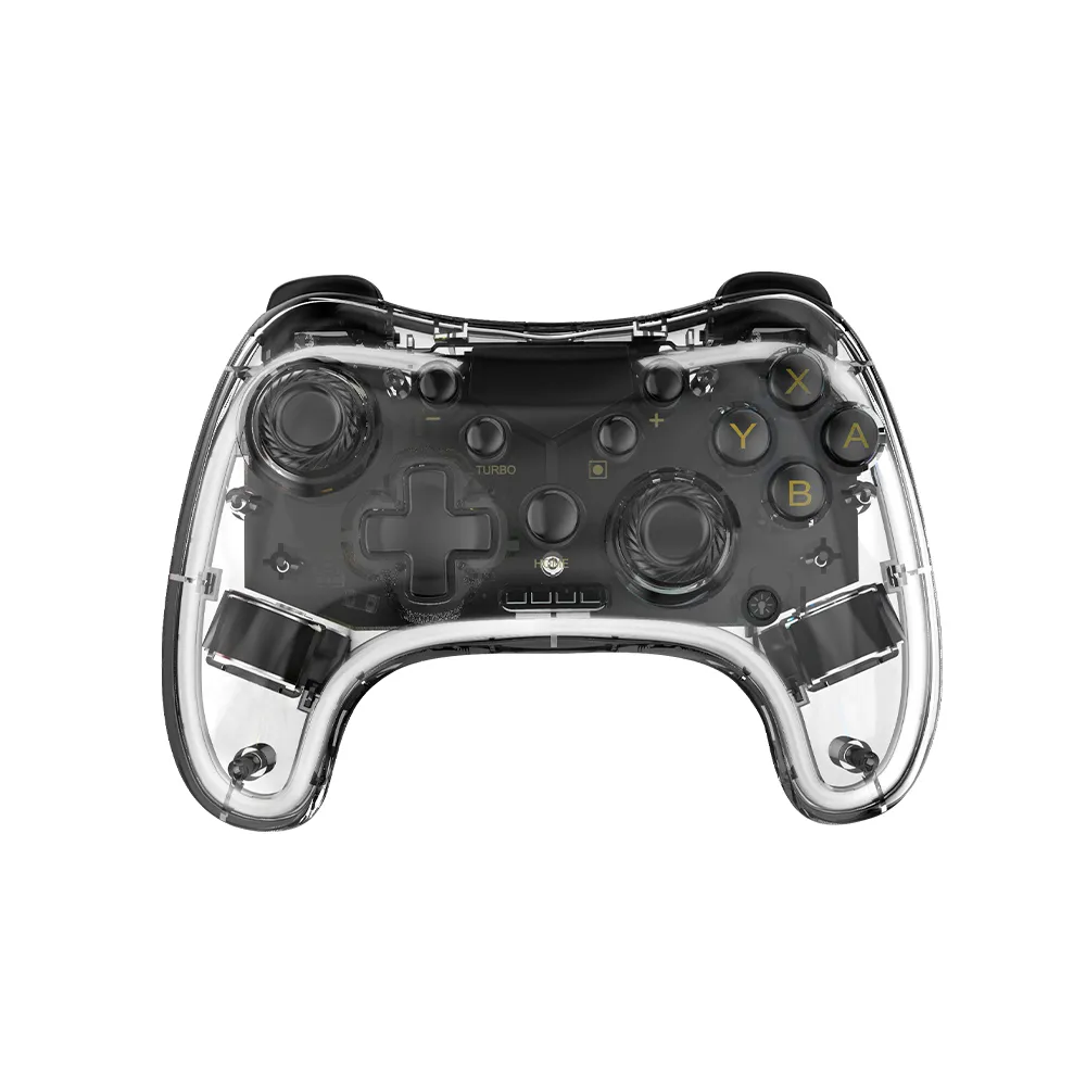 【FUGU】SWITCH 透明LED無線藍牙遊戲手把(switch手把/switch遊戲/switch把手)