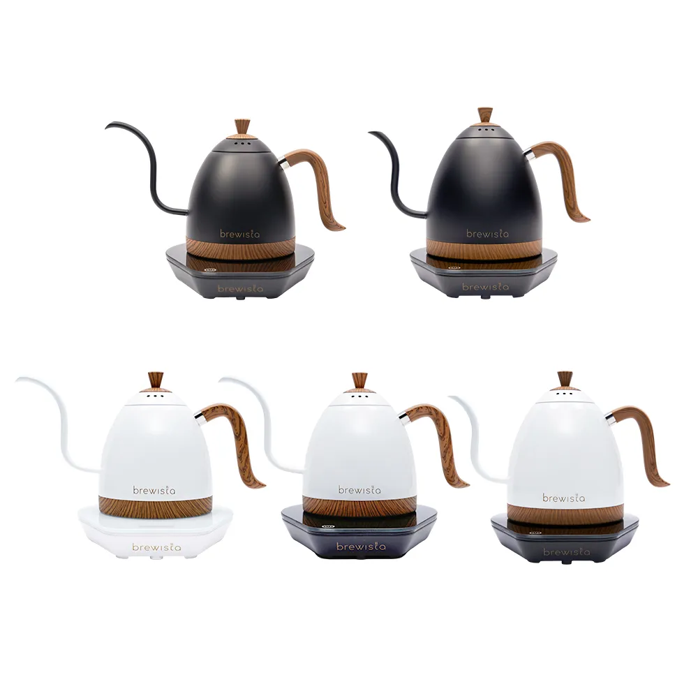 【Brewista】鵝頸溫控壺 智慧電子手沖壺 V3 Pro 600ml／1.0L（消光黑／珍珠白款）