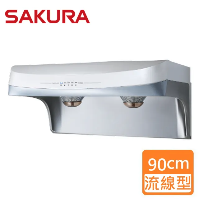 【SAKURA 櫻花】渦輪變頻_雙效除油除油煙機_90公分(DR3882BSXL原廠保固 基本安裝)