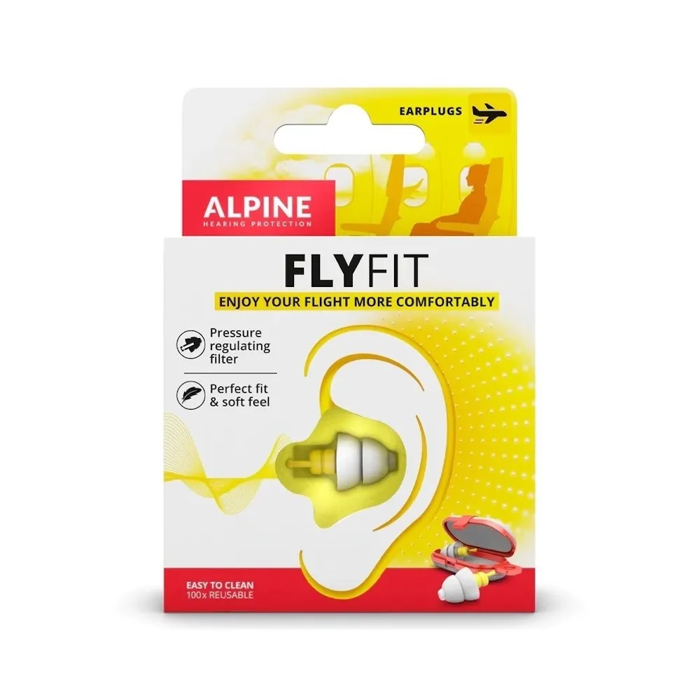 【ALPINE】FlyFit 旅行耳塞 專利材質 飛機 減壓 降噪 飛行耳塞 荷蘭製(原廠公司貨)