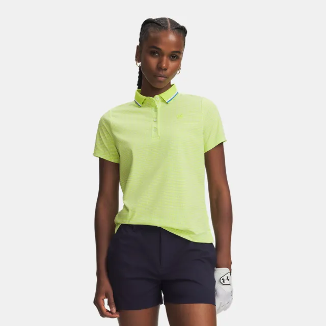 【UNDER ARMOUR】UA 女 ArmourDry 印花短Polo_6015132-394