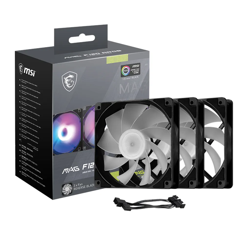 【MSI 微星】MAG F120 ARGB-3RB 機殼散熱風扇