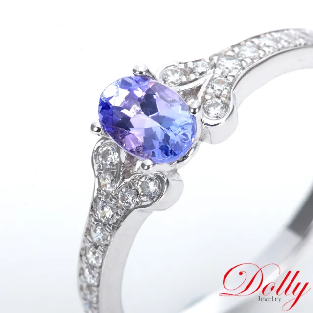 【DOLLY】18K金 天然丹泉石鑽石戒指-002 高級訂製珠寶 浪漫質感 奢華送禮