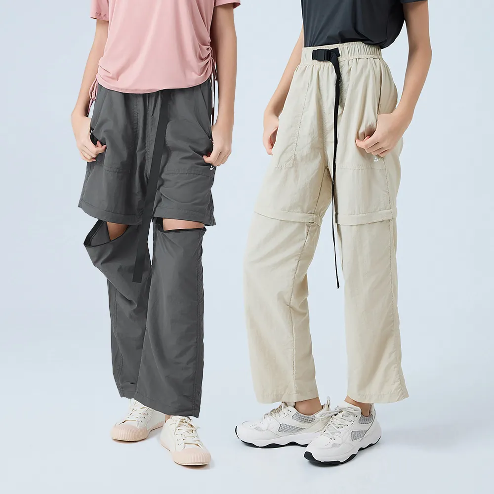 【YUANDONGLI 元動力】防潑水秒變短拉鍊工裝褲(兩色;S-XL;4251406805)