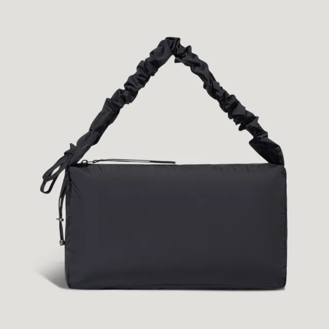 【adidas 愛迪達】肩背包 手拿包 小包 運動小包 隨身小包 三葉草 CLD BAG L 黑 LI1677